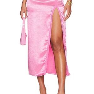 Free People  “Aurora” Pink Midi Skirt NWT Women’s Size 4